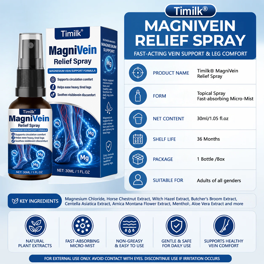 💙 US Official Store: Timilk® MagniVein Relief Spray 👍